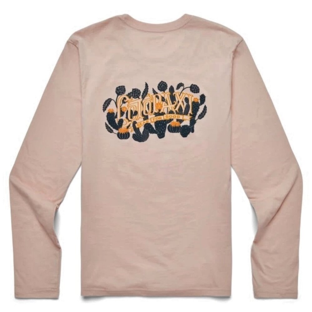 NEW COTOPAXI womens sz S Cactus Life DO GOOD Organic Cotton Long Sleeve Tshirt
